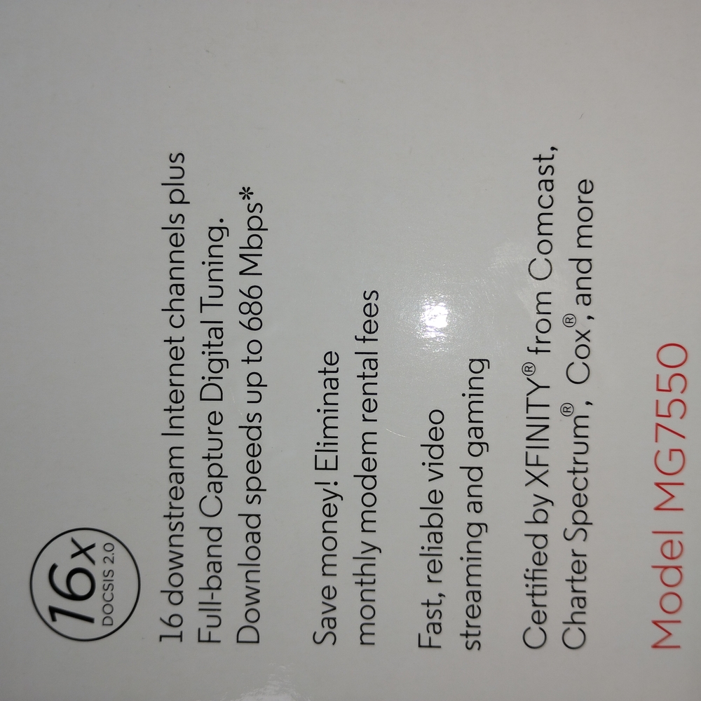 Motorola Cable Modem Box - Picture 9 of 12